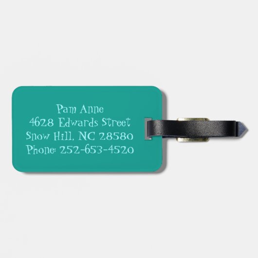 Geometrische diamanten en Bagagelabel van Starburs (Achterkant horizontaal)