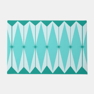 Geometrische diamanten en deurmat