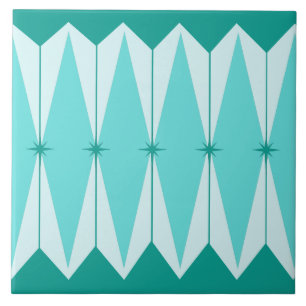 Geometrische diamanten en staarten keramische tapi tegeltje