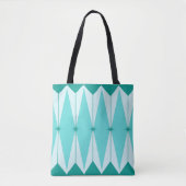 Geometrische diamanten en Starbursts Canvas tas (Voorkant)