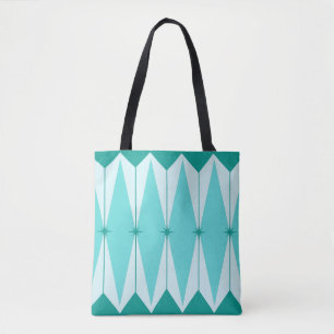 Geometrische diamanten en Starbursts Canvas tas