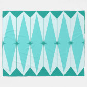 Geometrische diamanten en Starbursts Fleece Blanke (Voorkant (Horizontaal))