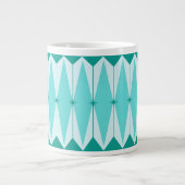 Geometrische diamanten en Starbursts Jumbo Mok (Voorkant)