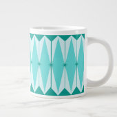 Geometrische diamanten en Starbursts Jumbo Mok (Rechts)