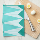Geometrische diamanten en Starbursts keukenhanddoe Theedoek (Quarter Fold)