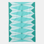 Geometrische diamanten en Starbursts keukenhanddoe Theedoek (Verticaal)