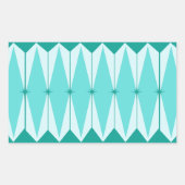 Geometrische diamanten en Starbursts Rechthoekige Sticker (Voorkant)