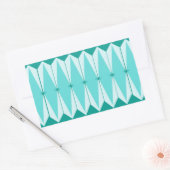 Geometrische diamanten en Starbursts Rechthoekige Sticker (Envelop)