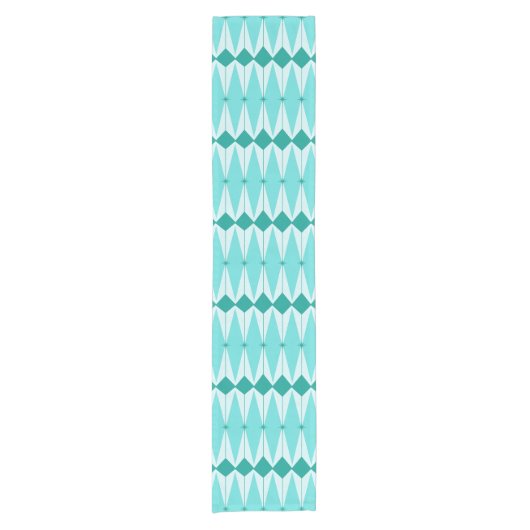 Geometrische diamanten en Startbursts Table Runner Korte Tafelloper (Voorkant)