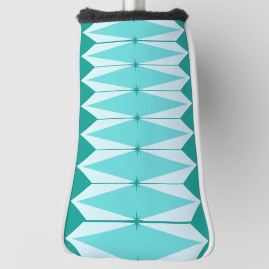 Geometrische diamanten en sterbursten Hoesje Golfheadcover (Draai 90)