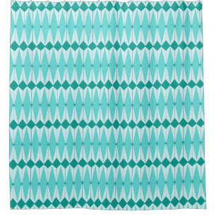 Geometrische diamanten en sterbursts — Shower Cu Douchegordijn