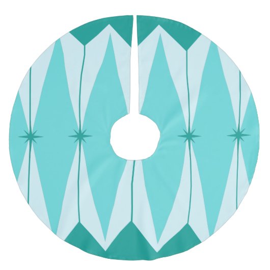 Geometrische diamanten en sterrenbomen kerstboom rok (Voorkant)