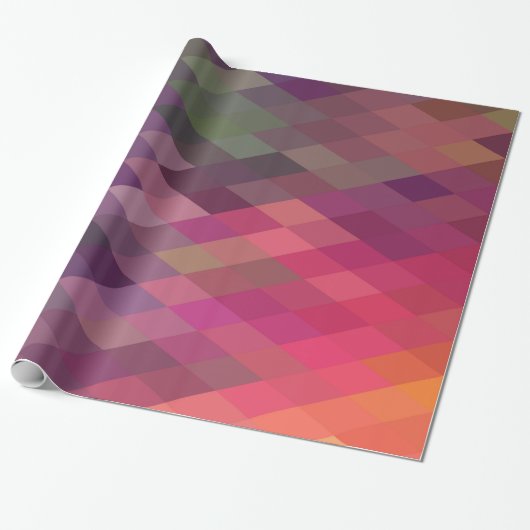 Geometrische diamanten - Gift Wrap Cadeaupapier (Uitgerold)