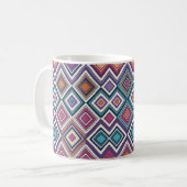Geometrische diamanten koffiemok (Voorkant links)