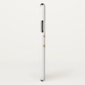 Geometrische diamanten met foto en monogram Case-Mate iPhone case (Achterkant / rechts)