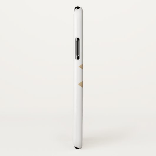 Geometrische diamanten met foto en monogram Case-Mate iPhone case (Achterkant / rechts)