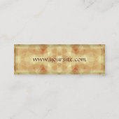 Geometrische diamanten profielkaart mini visitekaartje (Achterkant)