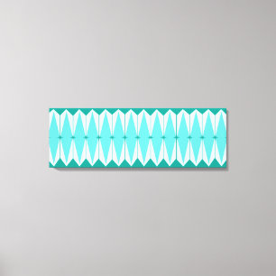 Geometrische Diamanten & Starbursts Uitgerekt Canvas Afdruk