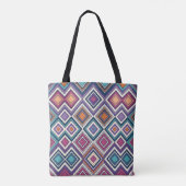 Geometrische diamanten tote bag (Achterkant)