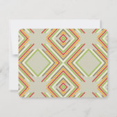 Geometrische diamantmod Stripes Modern Afstuderen Bedankkaart (Achterkant)