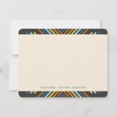 Geometrische diamantmod Stripes Modern Afstuderen Bedankkaart (Voorkant)