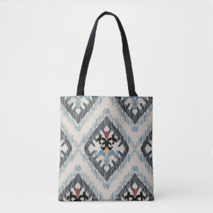 Geometrische Diamond Pattern Canvas tas - Multicol