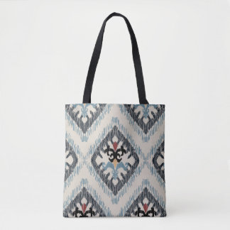 Geometrische Diamond Pattern Canvas tas - Multicol