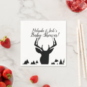 Geometrische dieper Hunter Theme Birthday Servet (Insitu)