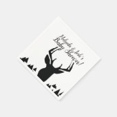 Geometrische dieper Hunter Theme Birthday Servet (Hoek)