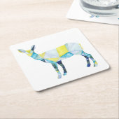 Geometrische dieper kartonnen onderzetters (Schuin)