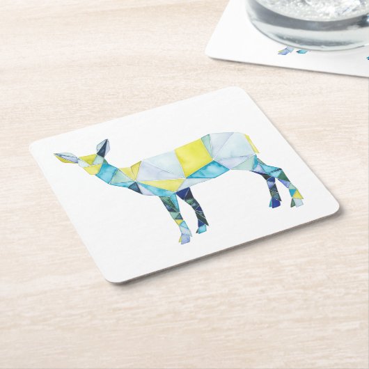 Geometrische dieper kartonnen onderzetters (Schuin)