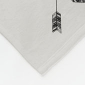 Geometrische dieper kop met bloemen en kruispijlen fleece deken (Hoek)