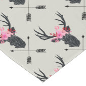 Geometrische dieper kop met bloemen en kruispijlen korte tafelloper (Hoek)