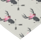 Geometrische dieper kop met bloemen en kruispijlen tafelkleed (Gekanteld)