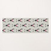 Geometrische dieper kop met bloemen en kruispijlen yogamat (Achterkant (horizontaal))