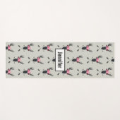 Geometrische dieper kop met bloemen en kruispijlen yogamat (Voorkant (horizontaal))