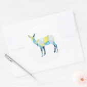 Geometrische dieper ronde sticker (Envelop)