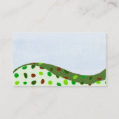 Geometrische digitale gekantelde landschapskuut visitekaartje (Achterkant)