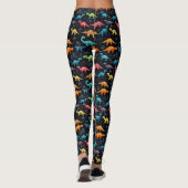 Geometrische Dino-Leggings Leggings (Achterkant)