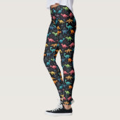 Geometrische Dino-Leggings Leggings (Links)