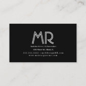 Geometrische DJ Logo Paarse vormen Visitekaartje (Achterkant)