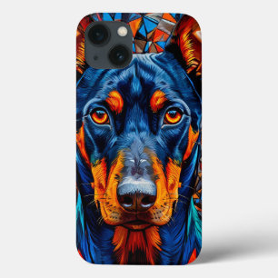 Geometrische Dobermann Elegantie ✨ Moderne Abstrac Case-Mate iPhone Case