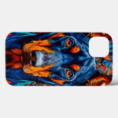Geometrische Dobermann Elegantie ✨ Moderne Abstrac Case-Mate iPhone Case (Achterkant (horizontaal))