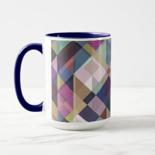 geometrische donkere tinten patroon koffiemok mok