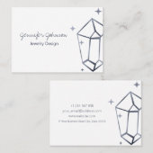 Geometrische donkergrijze Folie Visitekaartje (Voorkant / Achterkant)