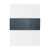 Geometrische donkerzeemacht Gold Gatsby Weddenscha Uitnodigingen Wikkel (Achterkant Voorbeeld)