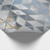 Geometrische doorschijnend agaat en moeder van par cadeaupapier (Hoek)