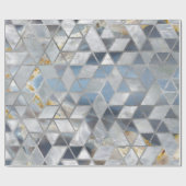 Geometrische doorschijnend agaat en moeder van par cadeaupapier (Vlak)