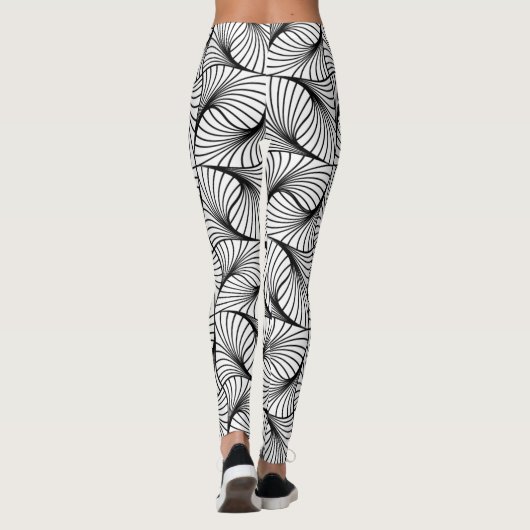 geometrische draaiende leggings (Achterkant)