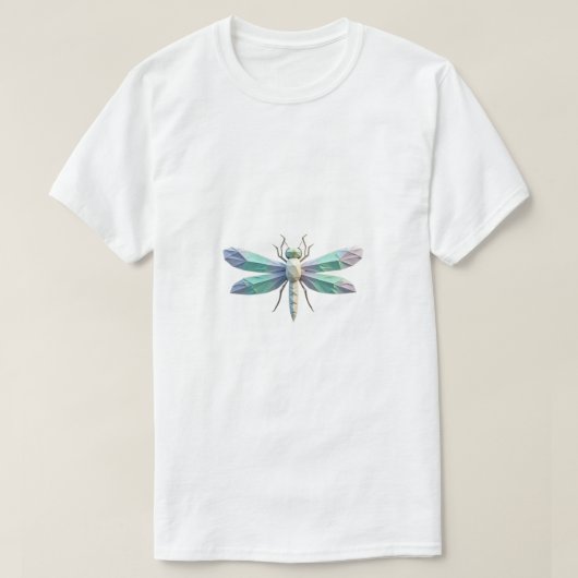 Geometrische dragonvliegen t-shirt (Design voorkant)